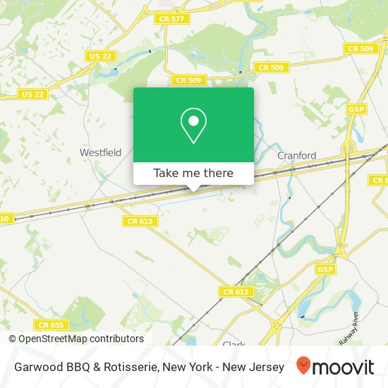 Mapa de Garwood BBQ & Rotisserie