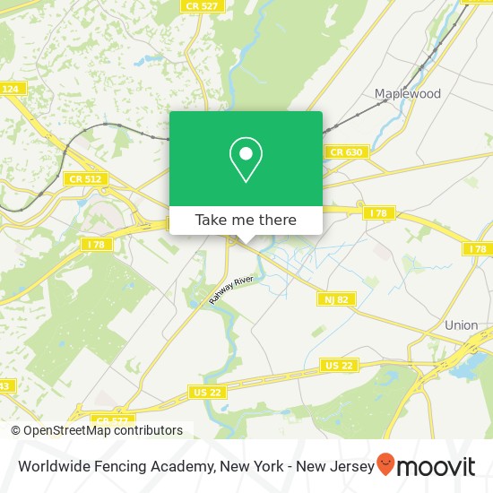 Mapa de Worldwide Fencing Academy