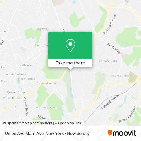 Union Ave Mam Ave map