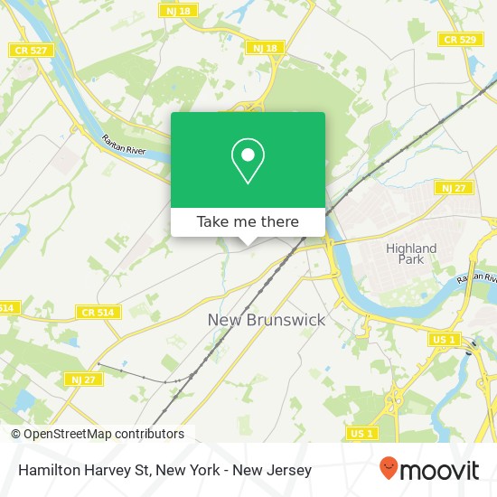 Mapa de Hamilton Harvey St