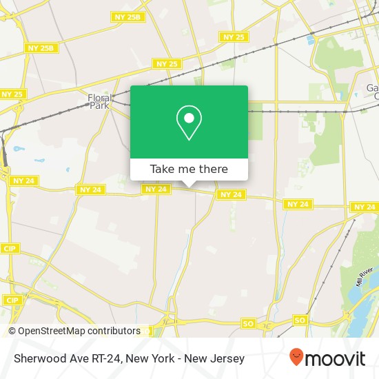 Mapa de Sherwood Ave RT-24