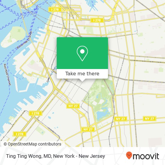 Mapa de Ting Ting Wong, MD