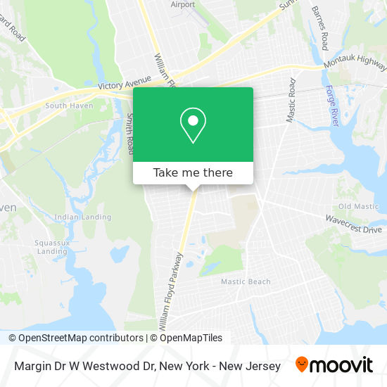 Mapa de Margin Dr W Westwood Dr