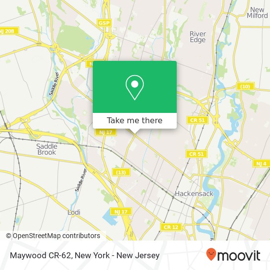 Mapa de Maywood CR-62