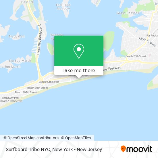 Surfboard Tribe NYC map