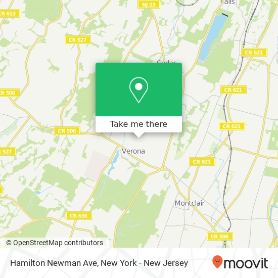 Mapa de Hamilton Newman Ave