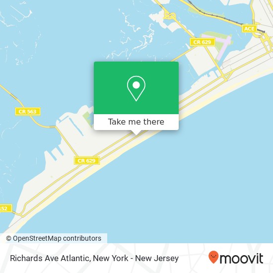 Richards Ave Atlantic map