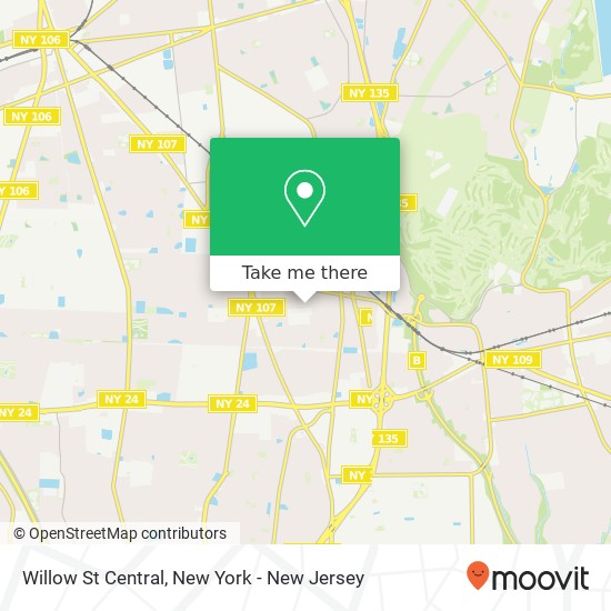 Willow St Central map