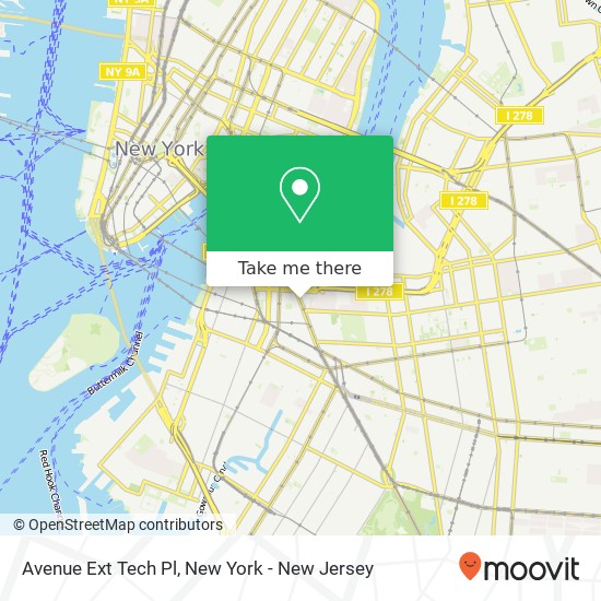 Avenue Ext Tech Pl map