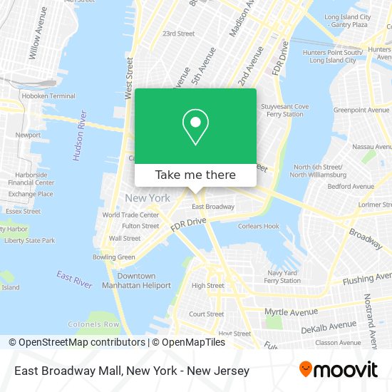 Mapa de East Broadway Mall