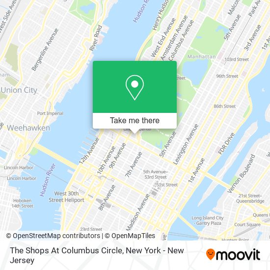 Mapa de The Shops At Columbus Circle