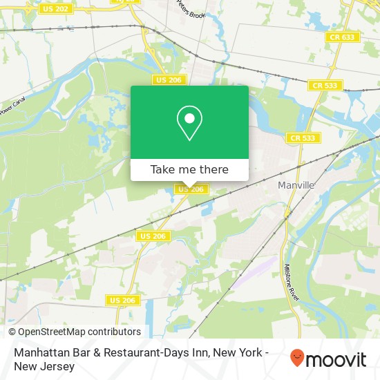 Mapa de Manhattan Bar & Restaurant-Days Inn