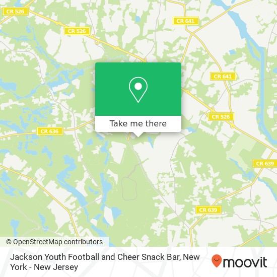 Jackson Youth Football and Cheer Snack Bar map