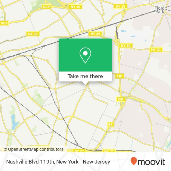 Mapa de Nashville Blvd 119th