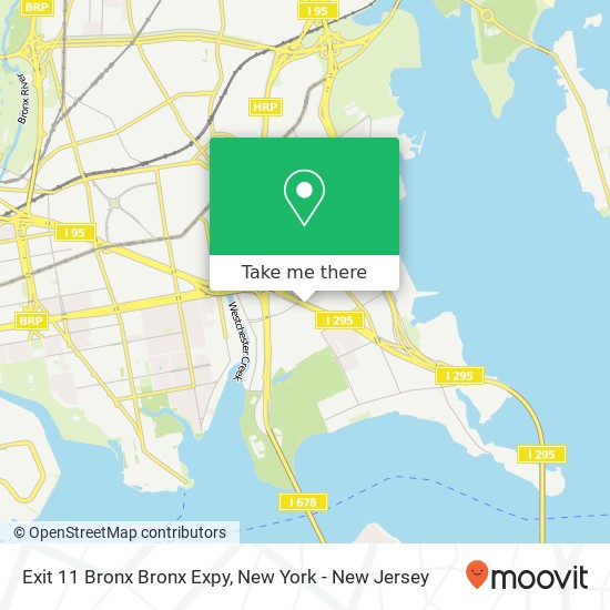 Mapa de Exit 11 Bronx Bronx Expy