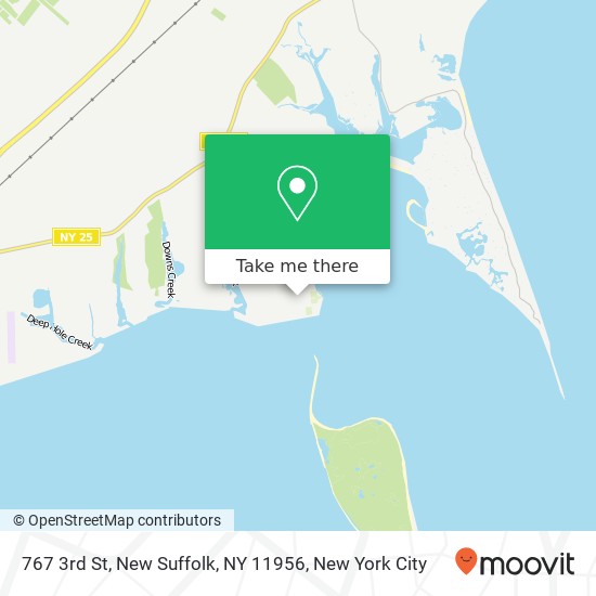 Mapa de 767 3rd St, New Suffolk, NY 11956