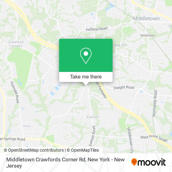 Mapa de Middletown Crawfords Corner Rd