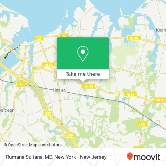 Mapa de Rumana Sultana, MD
