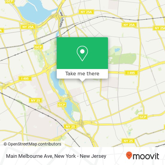 Mapa de Main Melbourne Ave