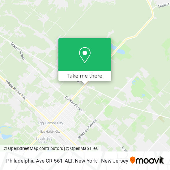 Philadelphia Ave CR-561-ALT map