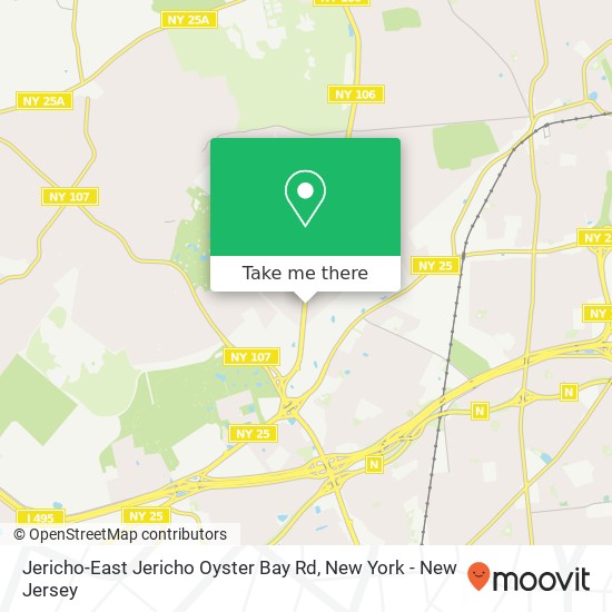 Mapa de Jericho-East Jericho Oyster Bay Rd