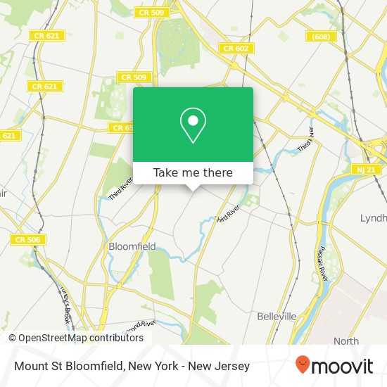 Mount St Bloomfield map