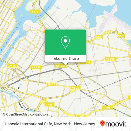 Mapa de Upscale International Cafe