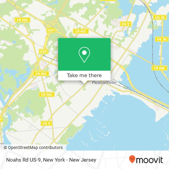 Noahs Rd US-9 map