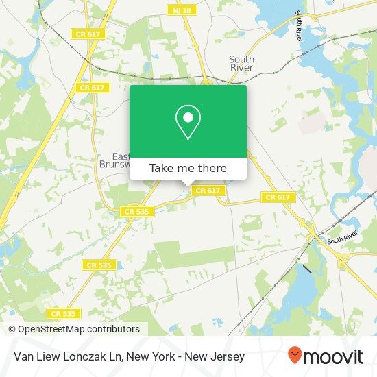 Van Liew Lonczak Ln map