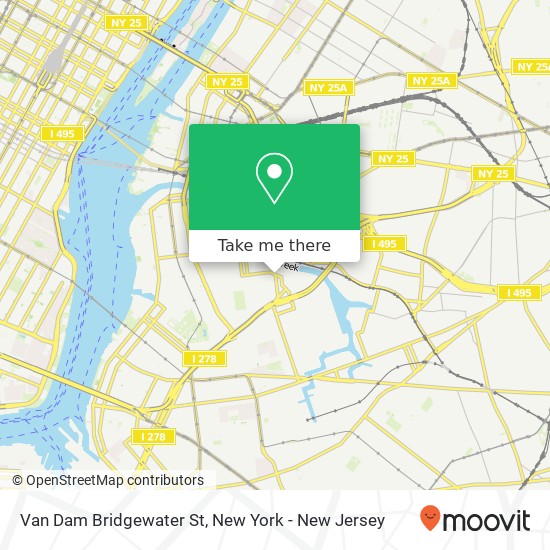 Mapa de Van Dam Bridgewater St