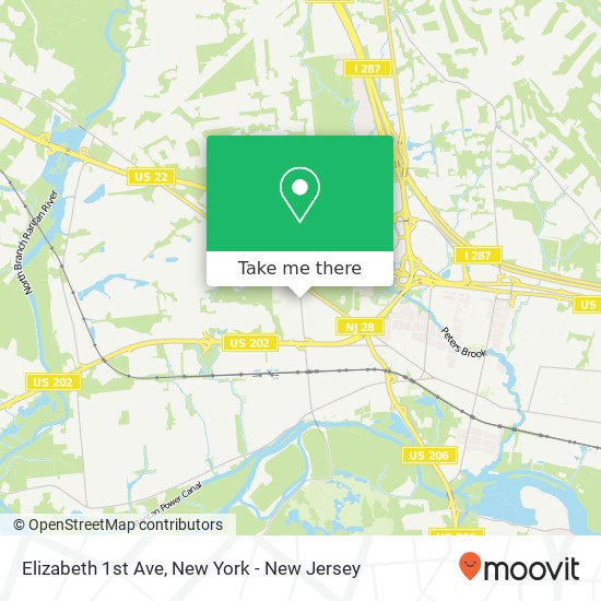 Elizabeth 1st Ave map
