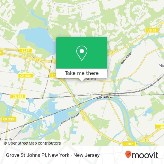 Mapa de Grove St Johns Pl