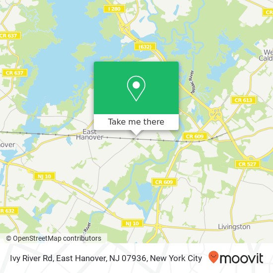 Ivy River Rd, East Hanover, NJ 07936 map