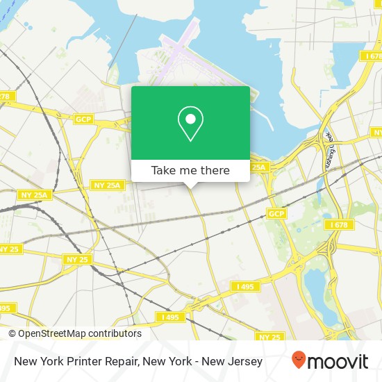 New York Printer Repair map