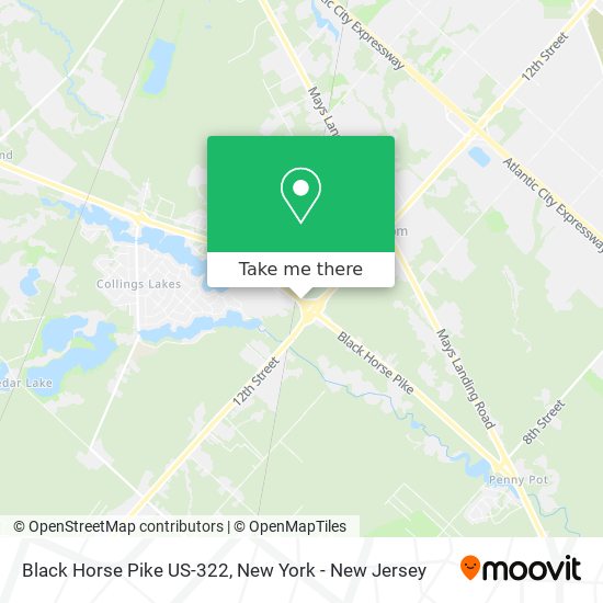 Black Horse Pike US-322 map