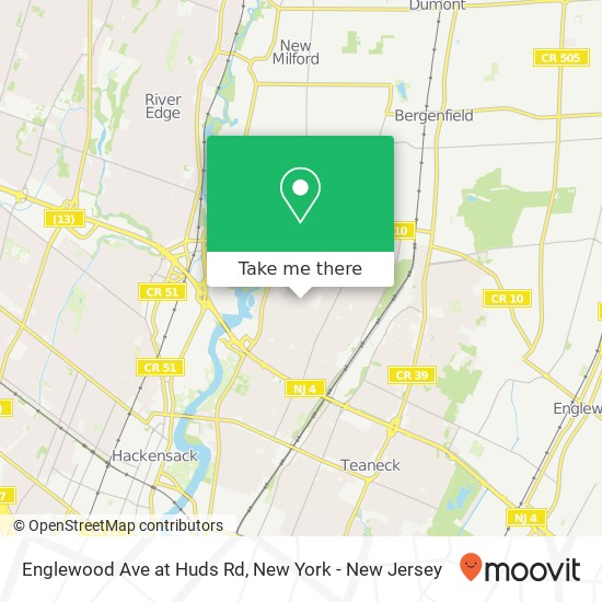 Englewood Ave at Huds Rd map