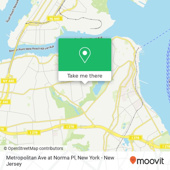 Mapa de Metropolitan Ave at Norma Pl