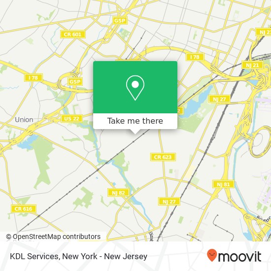 KDL Services map