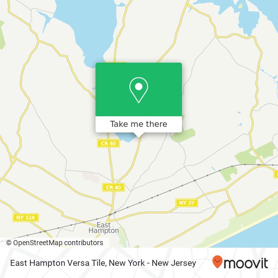 Mapa de East Hampton Versa Tile