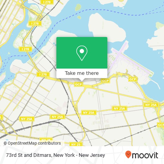 Mapa de 73rd St and Ditmars