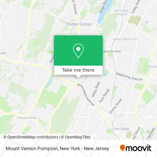 Mapa de Mount Vernon Pompton