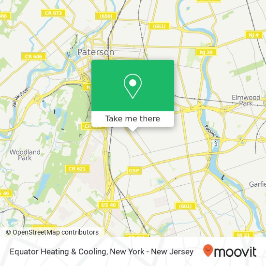 Mapa de Equator Heating & Cooling