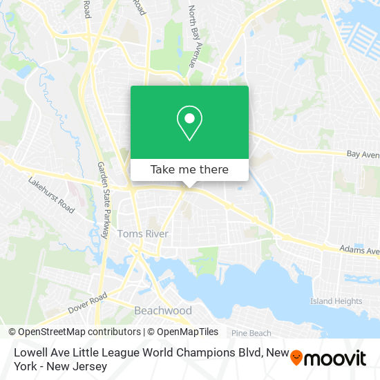 Lowell Ave Little League World Champions Blvd map