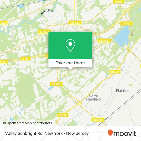 Valley Sunbright Rd map