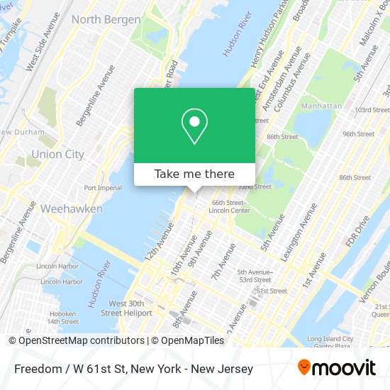 Mapa de Freedom / W 61st St