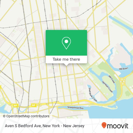 Aven S Bedford Ave map