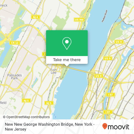 New New George Washington Bridge map