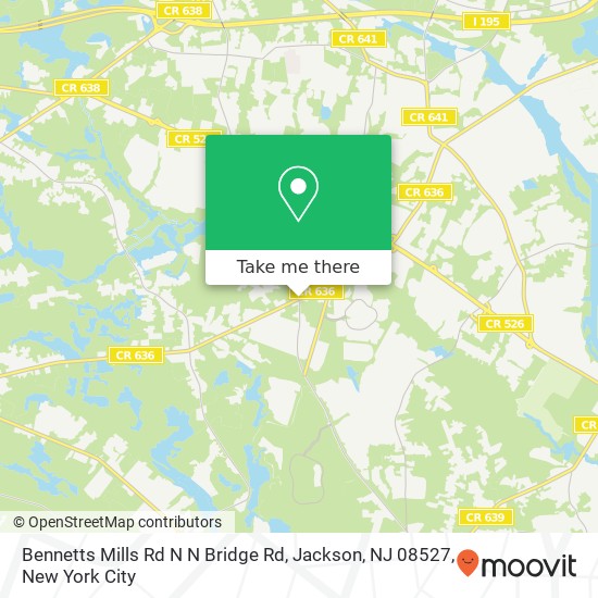 Bennetts Mills Rd N N Bridge Rd, Jackson, NJ 08527 map