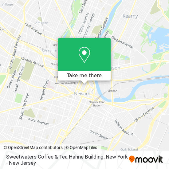 Sweetwaters Coffee & Tea Hahne Building map