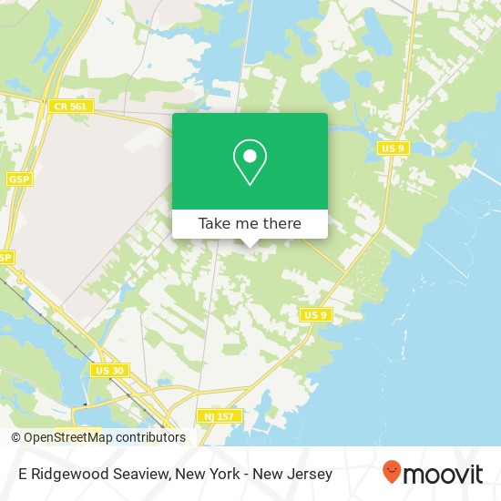 Mapa de E Ridgewood Seaview